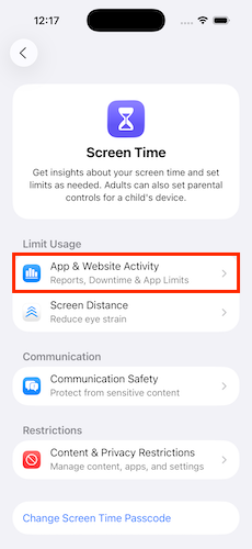 App And Website Activity