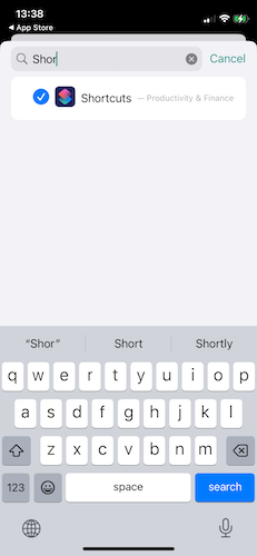 Block Shortcuts App